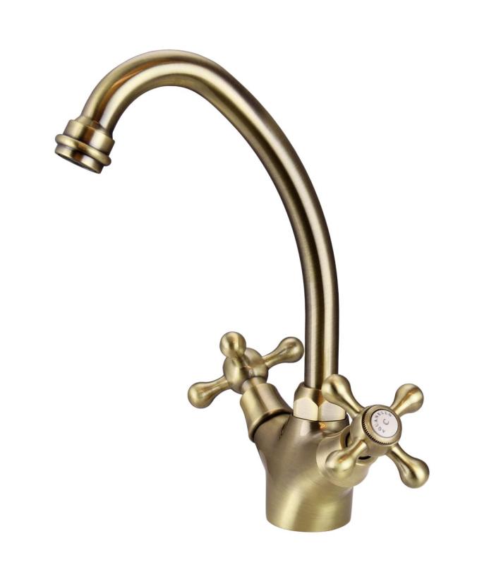 Aquanello Heritage Ascot Klassische Küche Nostalgischer Küchenwasserhahn Bronze BN-4004-HA