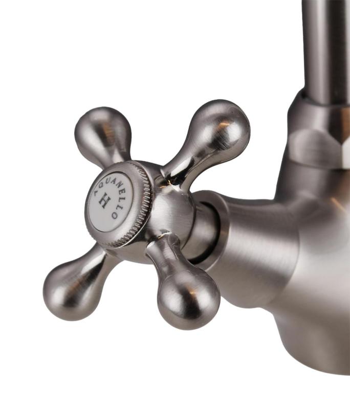 Aquanello Heritage Ascot Klassische Küche Nostalgischer Küchenwasserhahn Edelstahl NB-4004-HA