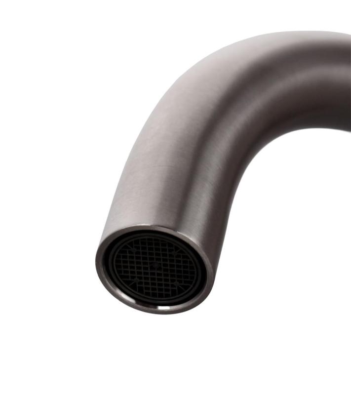 Aquanello Forma Massiver Edelstahl-Einhebel-Küchenmischer mit rundem Auslauf SS-1002-FM