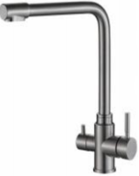 Aquanello Limpia Massiver 3-Wege-Küchenarmatur aus Edelstahl mit gefiltertem Wasser SS-1600-LP
